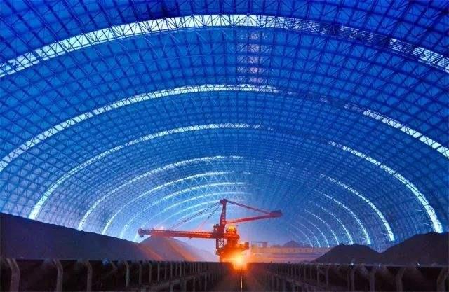 林州亿优钢构工程师为您解析原料场封闭技术的特点和类型